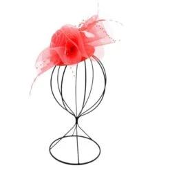 Bibi De Cérémonie En Voilage Avec Fleurs Et Finition Plumes Coloris MIX -Accessoires De Mode pdtimg 4921976hd