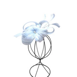 Bibi De Cérémonie à Fleur En Plumes Avec Perles Au Cœur Coloris MIX -Accessoires De Mode pdtimg 4922004hd