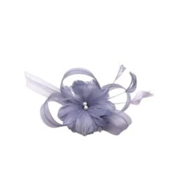 Bibi De Cérémonie à Fleur En Plumes Avec Perles Au Cœur Coloris MIX -Accessoires De Mode pdtimg 4922009hd