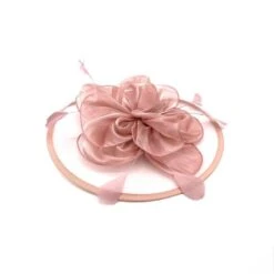 Bibi De Cérémonie Enjolivé D’une Grande Fleur Et Plumes Coloris MIX -Accessoires De Mode pdtimg 4922058hd