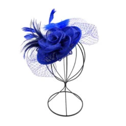 Bibi De Cérémonie Avec Fleur à Voilette Et Détail Plumes -Accessoires De Mode pdtimg 4922336hd