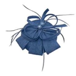 Bibi De Cérémonie Surmonté D'une Boucle Florale Plumes -Accessoires De Mode pdtimg 4922364hd