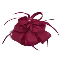 Bibi De Cérémonie Surmonté D'une Boucle Florale Plumes -Accessoires De Mode pdtimg 4922368hd