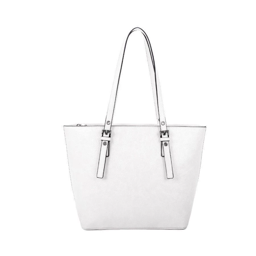 Sac Cabas En Simili Effet Lisse Zippé Avec Anses Réglables 4 Sac Cabas En Simili Effet Lisse Zippé Avec Anses Réglables – Image 2