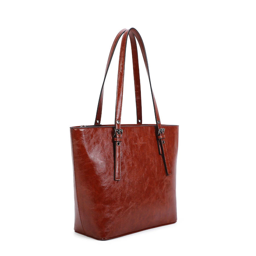 Sac Cabas En Simili Effet Lisse Zippé Avec Anses Réglables 9 Sac Cabas En Simili Effet Lisse Zippé Avec Anses Réglables – Image 7