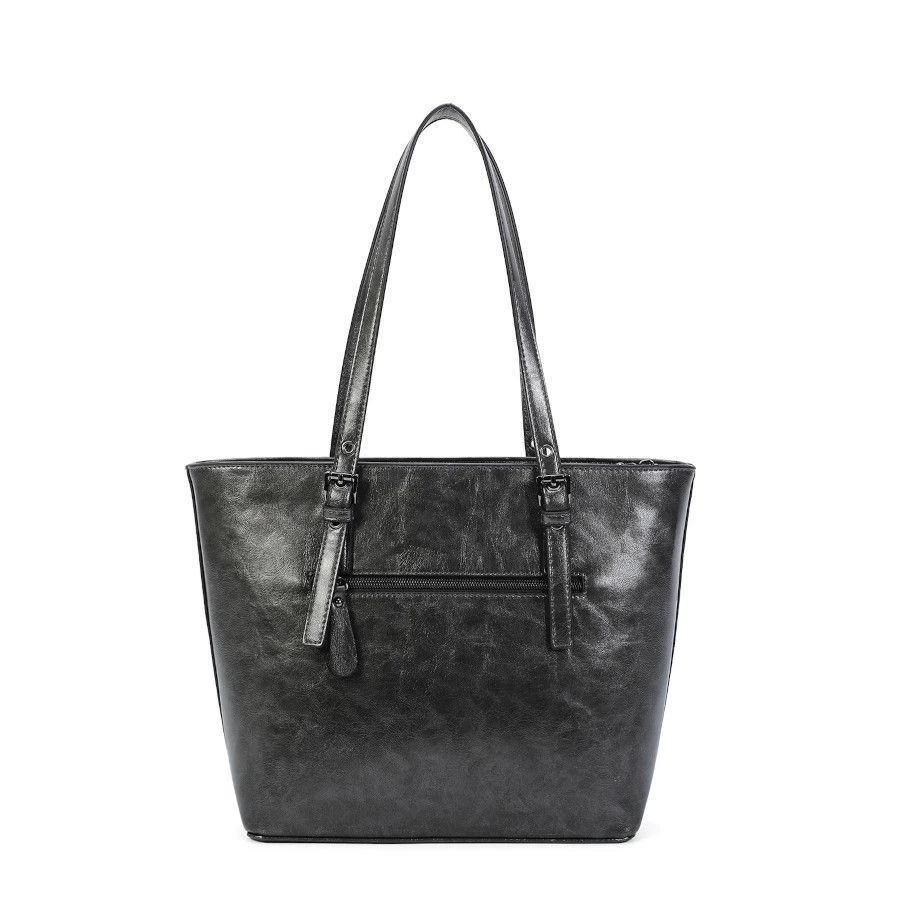 Sac Cabas En Simili Effet Lisse Zippé Avec Anses Réglables 22 Sac Cabas En Simili Effet Lisse Zippé Avec Anses Réglables – Image 20