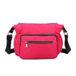 Sac Besace En Nylon Couleur Unie Avec Poches Multiples -Accessoires De Mode pdtimg 4923459hd
