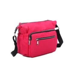 Sac Besace En Nylon Couleur Unie Avec Poches Multiples -Accessoires De Mode pdtimg 4923460hd
