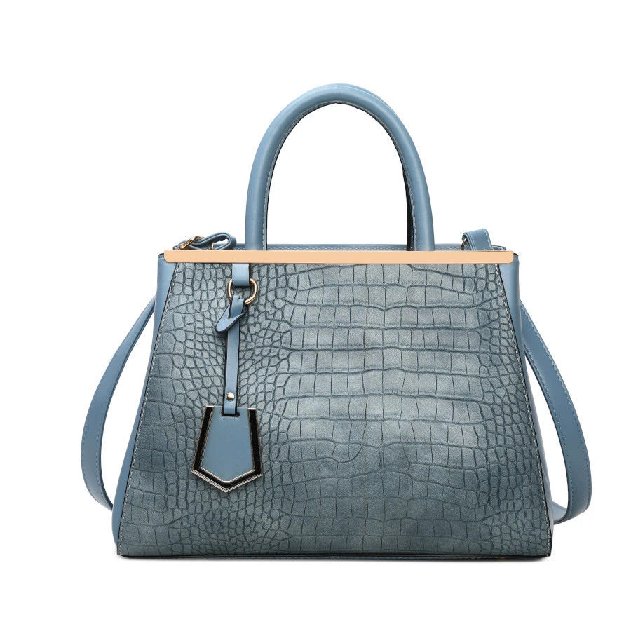 Lot De 3 Pièces De Sac A Main En Cuir PU Motif Croco, Sac Cabas, Pochette De Soirée, Porte-monnaie 5 Lot De 3 Pièces De Sac A Main En Cuir PU Motif Croco, Sac Cabas, Pochette De Soirée, Porte-monnaie – Image 3