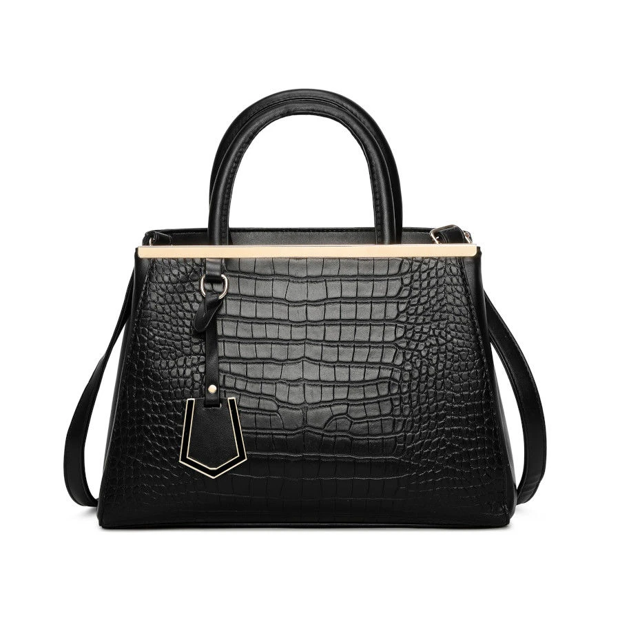 Lot De 3 Pièces De Sac A Main En Cuir PU Motif Croco, Sac Cabas, Pochette De Soirée, Porte-monnaie 13 Lot De 3 Pièces De Sac A Main En Cuir PU Motif Croco, Sac Cabas, Pochette De Soirée, Porte-monnaie – Image 11