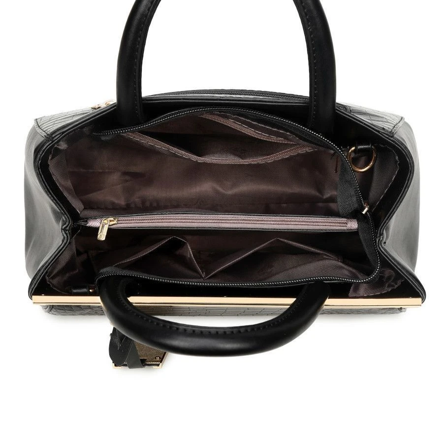 Lot De 3 Pièces De Sac A Main En Cuir PU Motif Croco, Sac Cabas, Pochette De Soirée, Porte-monnaie 17 Lot De 3 Pièces De Sac A Main En Cuir PU Motif Croco, Sac Cabas, Pochette De Soirée, Porte-monnaie – Image 15