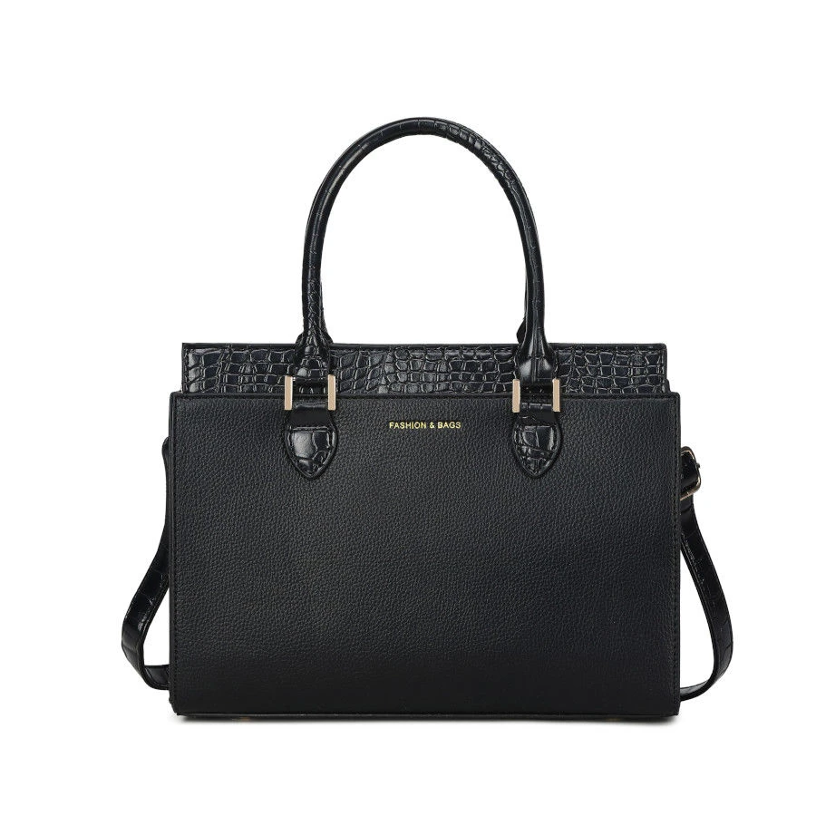 Sac à Main 3 Pièces De Sac à Bandoulière Finition En Peau De Crocodile 4 Sac à Main 3 Pièces De Sac à Bandoulière Finition En Peau De Crocodile – Image 2