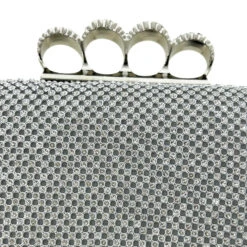 Pochette Soirée Recouverte Strass à Passants 4 Bagues -Accessoires De Mode pdtimg 4925687hd