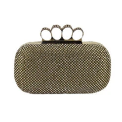 Pochette Soirée Recouverte Strass à Passants 4 Bagues -Accessoires De Mode pdtimg 4925691hd