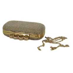Pochette Soirée Recouverte Strass à Passants 4 Bagues -Accessoires De Mode pdtimg 4925693hd