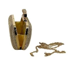 Pochette Soirée Recouverte Strass à Passants 4 Bagues -Accessoires De Mode pdtimg 4925694hd