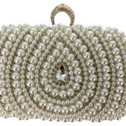 Pochette Minaude De Soirée Avec Ornements De Perles -Accessoires De Mode pdtimg 4925742hd