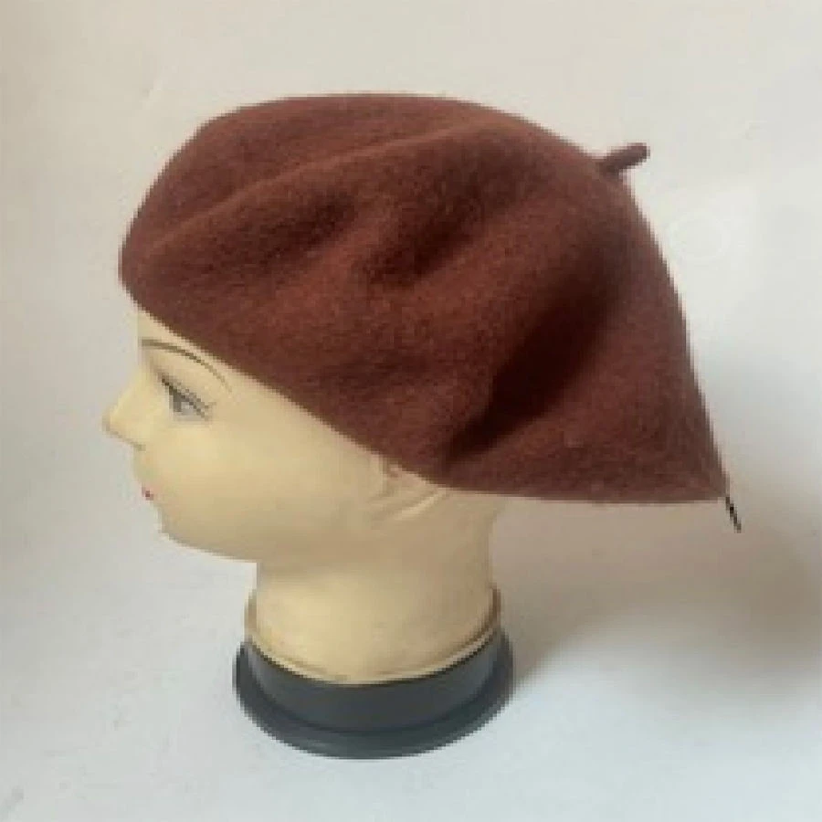 Béret Tricoté En Laine Acrylique Uni 13 Béret Tricoté En Laine Acrylique Uni – Image 11