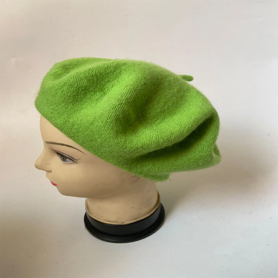 Béret Tricoté En Laine Acrylique Uni 19 Béret Tricoté En Laine Acrylique Uni – Image 17