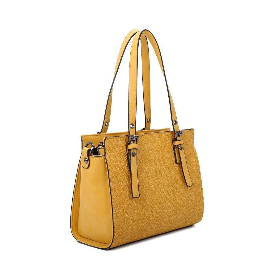 Sac à Main Zippé En Simili Cuir Texturé Et 2 Anses Réglables 12 Sac à Main Zippé En Simili Cuir Texturé Et 2 Anses Réglables – Image 10