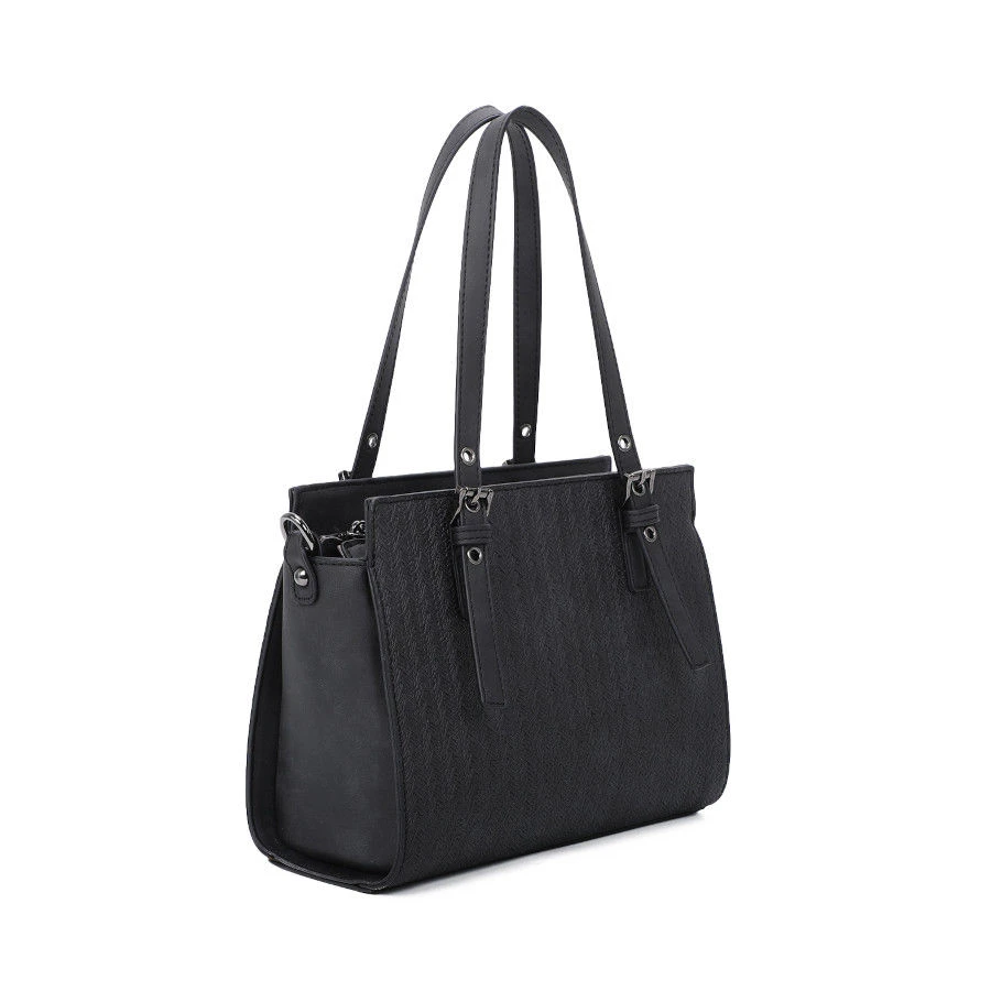 Sac à Main Zippé En Simili Cuir Texturé Et 2 Anses Réglables 16 Sac à Main Zippé En Simili Cuir Texturé Et 2 Anses Réglables – Image 14