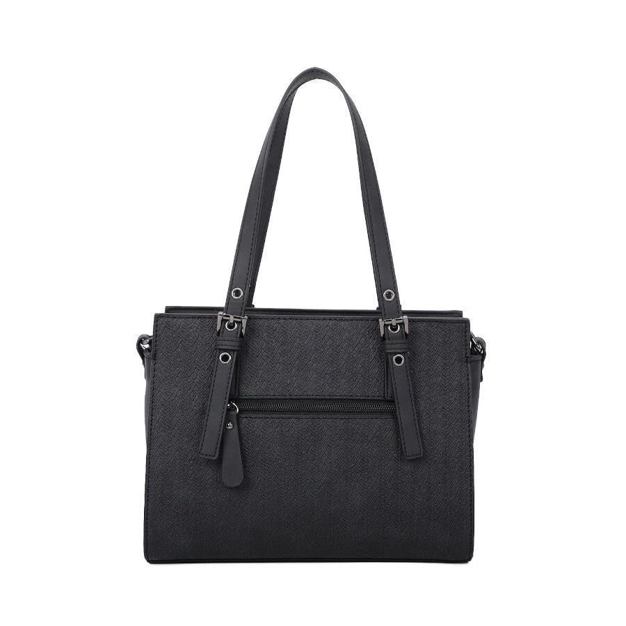 Sac à Main Zippé En Simili Cuir Texturé Et 2 Anses Réglables 17 Sac à Main Zippé En Simili Cuir Texturé Et 2 Anses Réglables – Image 15