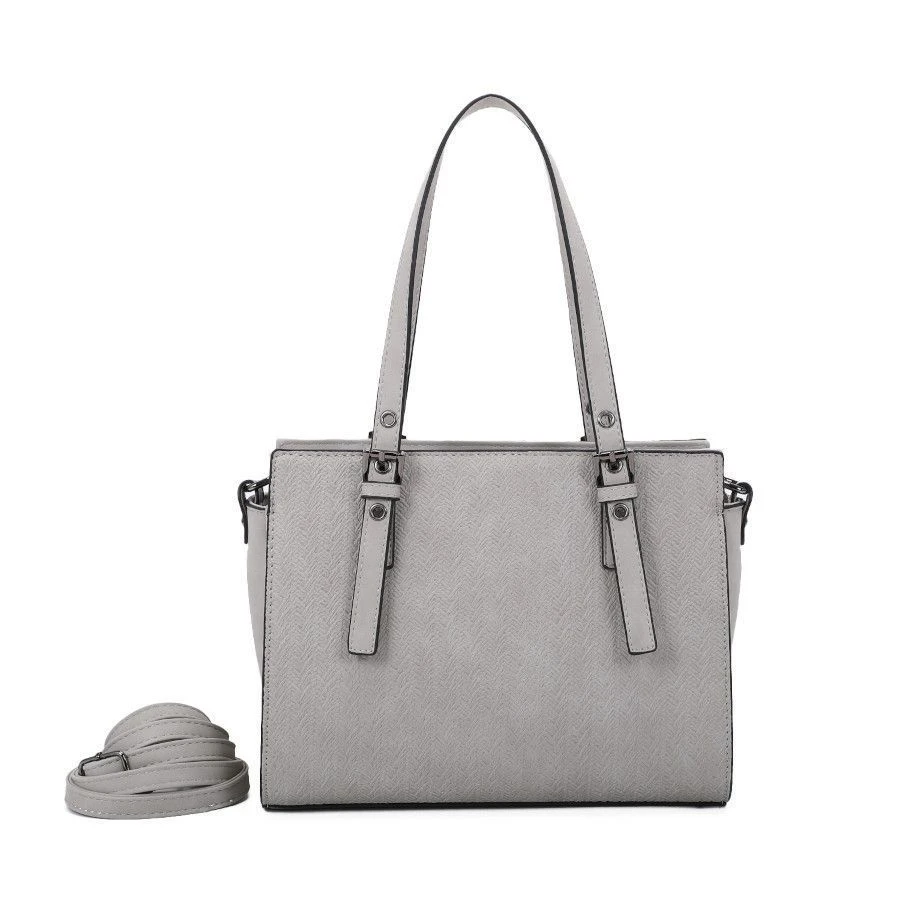 Sac à Main Zippé En Simili Cuir Texturé Et 2 Anses Réglables 19 Sac à Main Zippé En Simili Cuir Texturé Et 2 Anses Réglables – Image 17