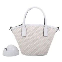 Sac à Main Zippé De Forme Trapèze Avec Motif Tressé -Accessoires De Mode pdtimg 4926884hd