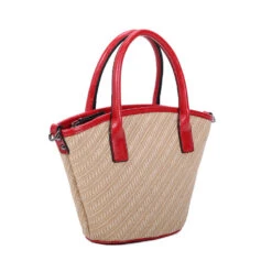 Sac à Main Zippé De Forme Trapèze Avec Motif Tressé -Accessoires De Mode pdtimg 4926889hd