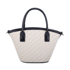 Sac à Main Zippé De Forme Trapèze Avec Motif Tressé -Accessoires De Mode pdtimg 4926902hd