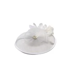 Chapeau Cérémonie à Fleur Ornée De Perles Avec Plumes -Accessoires De Mode pdtimg 4928628hd