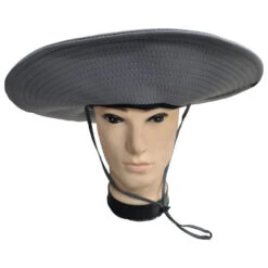 Chapeau Uni Large Bord Avec Cordon De Menton Réglable -Accessoires De Mode pdtimg 4930103hd