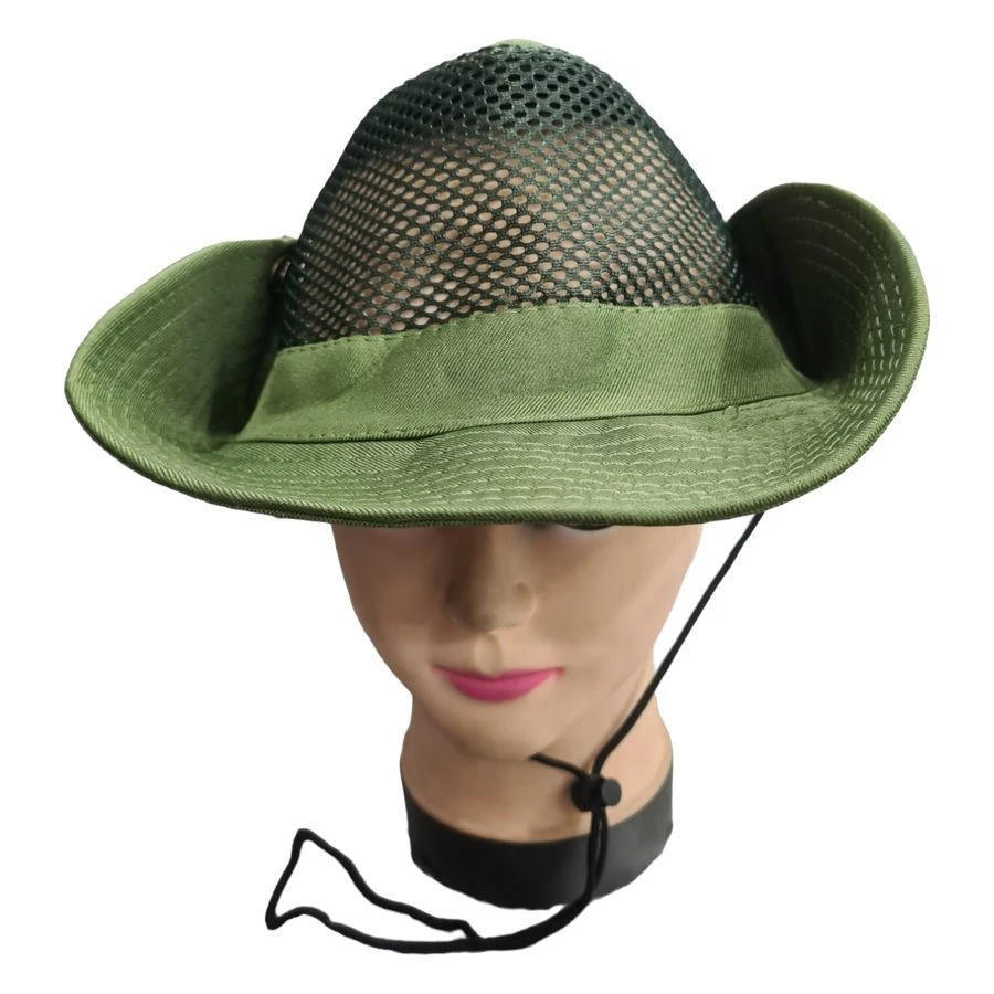 Chapeau De Soleil En Tissu Qui Possède Une Calotte En Filet 17 Chapeau De Soleil En Tissu Qui Possède Une Calotte En Filet – Image 15