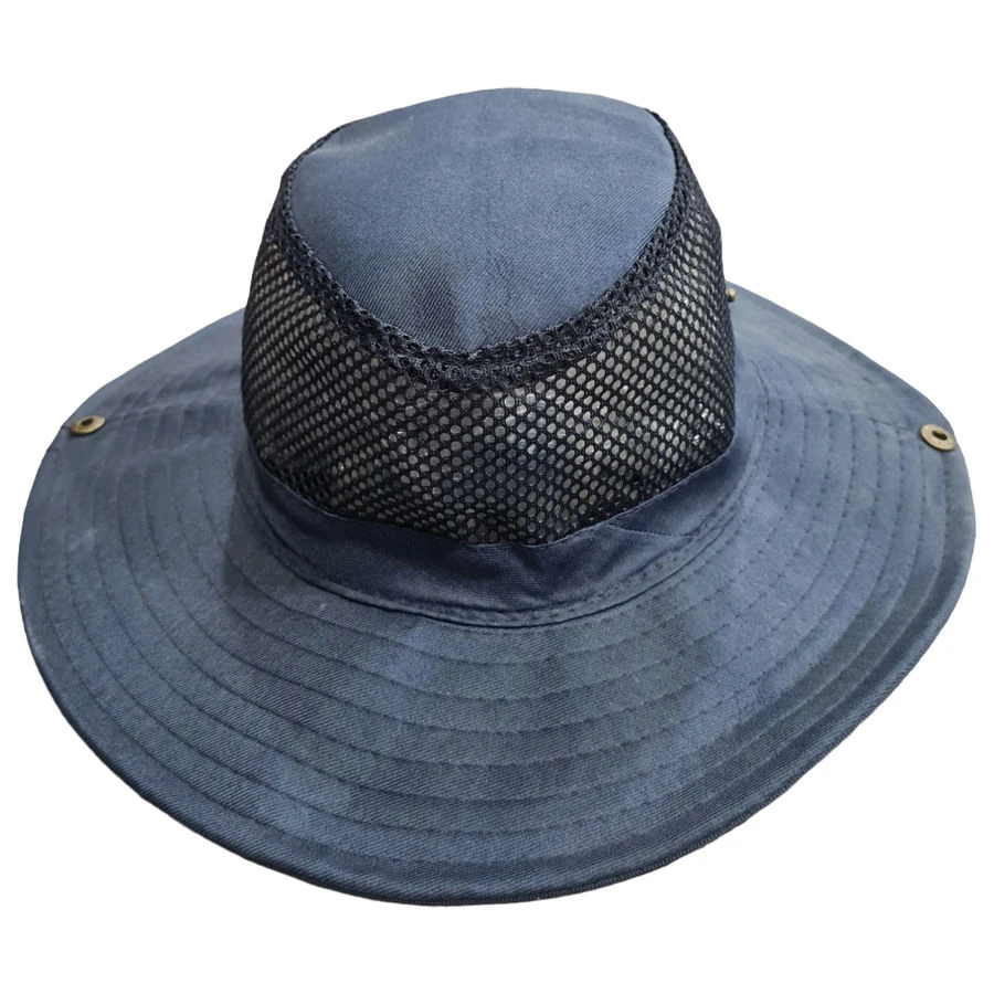 Chapeau De Soleil En Tissu Qui Possède Une Calotte En Filet 6 Chapeau De Soleil En Tissu Qui Possède Une Calotte En Filet – Image 4