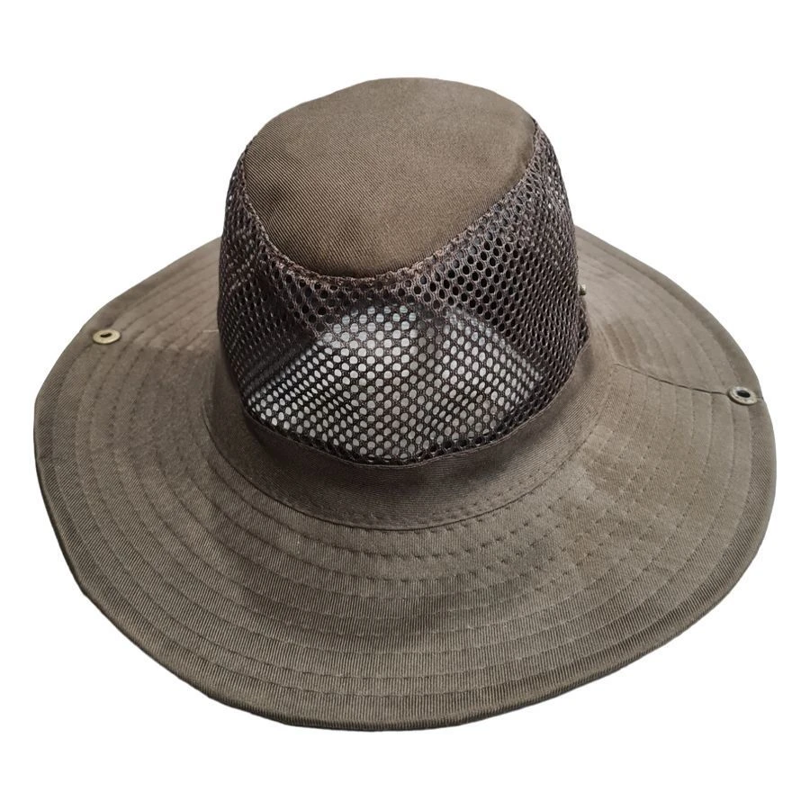Chapeau De Soleil En Tissu Qui Possède Une Calotte En Filet 12 Chapeau De Soleil En Tissu Qui Possède Une Calotte En Filet – Image 10