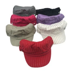 Casquette Rayée Avec Elastique à L'arrière Unisexe -Accessoires De Mode pdtimg 4933953hd