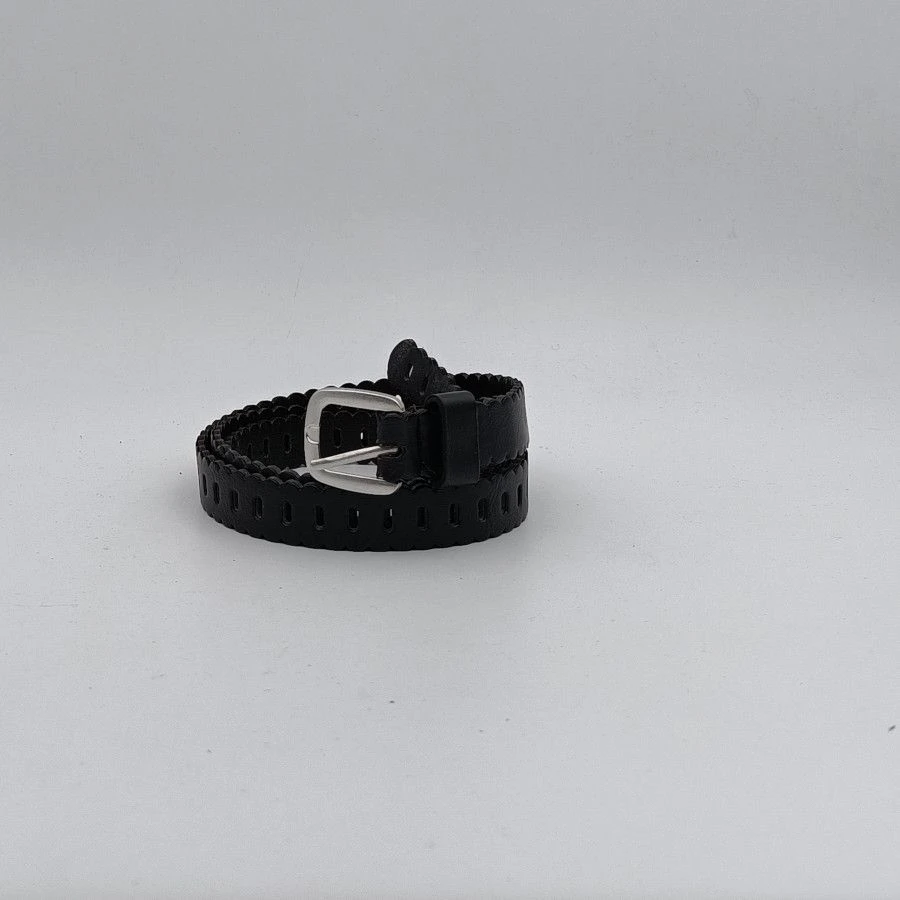 Ceinture Simili Cuir Perforée Avec Boucle Ardillon Coloris Assortie 5 Ceinture Simili Cuir Perforée Avec Boucle Ardillon Coloris Assortie – Image 3