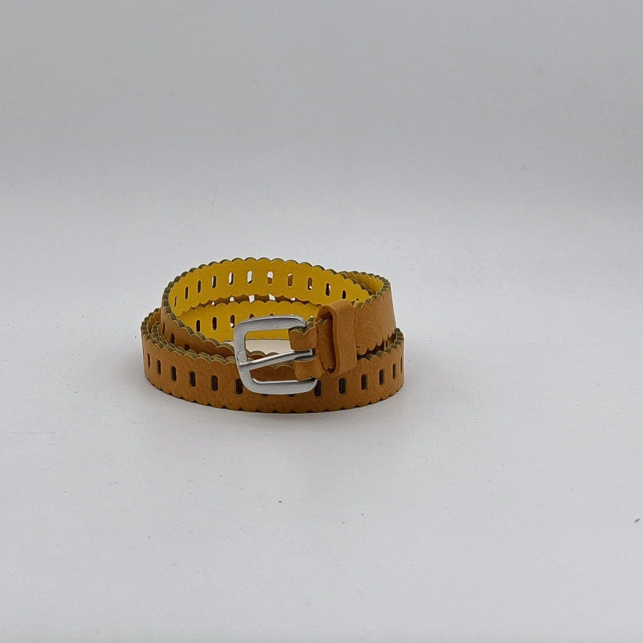 Ceinture Simili Cuir Perforée Avec Boucle Ardillon Coloris Assortie 6 Ceinture Simili Cuir Perforée Avec Boucle Ardillon Coloris Assortie – Image 4