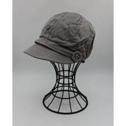 Casquette Gavroche à Décor D'un Bouton En Forme Fleur -Accessoires De Mode pdtimg 4941357hd