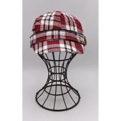 Casquette Gavroche Carreaux Décorée D’un Bouton -Accessoires De Mode pdtimg 4941362hd