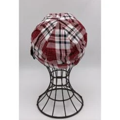 Casquette Gavroche Carreaux Décorée D’un Bouton -Accessoires De Mode pdtimg 4941363hd