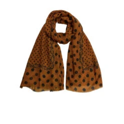Écharpe Tissée En Viscose Et Coton Avec Imprimé à Pois -Accessoires De Mode pdtimg 4941693hd