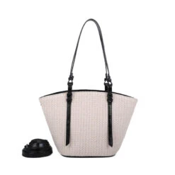 Sac Cabas Fourre Tout Fait En Simili Cuir Façon Texturé -Accessoires De Mode pdtimg 4941951hd