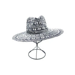 Chapeau Cowboy En Paille De Papier Tressé Motif Macramé -Accessoires De Mode pdtimg 4948302hd