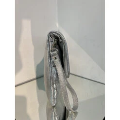 Pochette En Cuir Brillant Zippée Avec Un Rabat Aimanté -Accessoires De Mode pdtimg 4948720hd