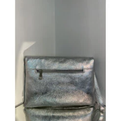 Pochette En Cuir Brillant Zippée Avec Un Rabat Aimanté -Accessoires De Mode pdtimg 4948721hd