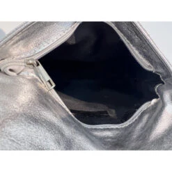 Pochette En Cuir Brillant Zippée Avec Un Rabat Aimanté -Accessoires De Mode pdtimg 4948722hd