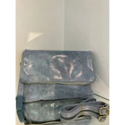 Pochette En Cuir Brillant Zippée Avec Un Rabat Aimanté -Accessoires De Mode pdtimg 4948725hd