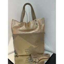 Sac Cabas Aimanté 100% En Cuir Grainé Et Cuir Irisé -Accessoires De Mode pdtimg 4948786hd