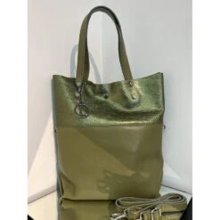 Sac Cabas Aimanté 100% En Cuir Grainé Et Cuir Irisé -Accessoires De Mode pdtimg 4948792hd